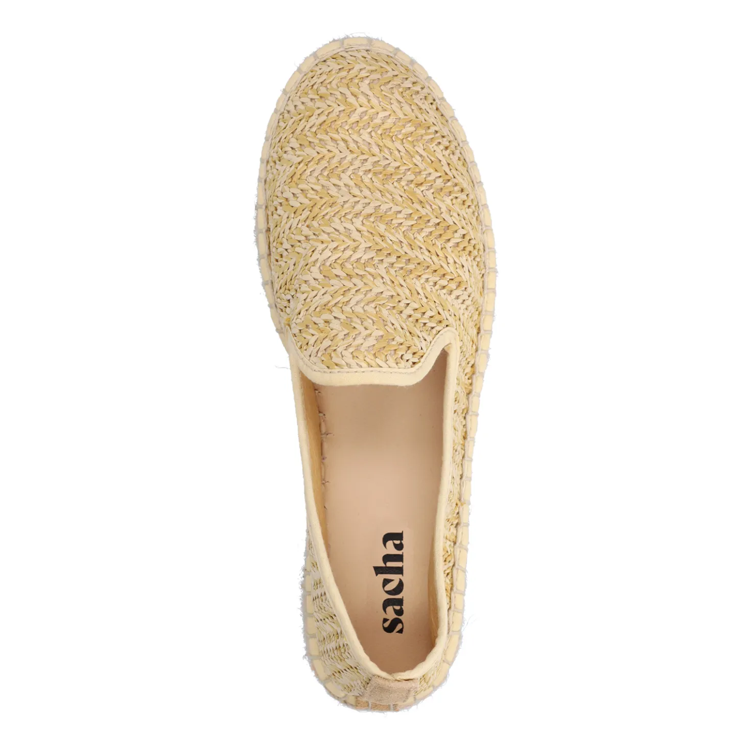 Beige raffia espadrilles