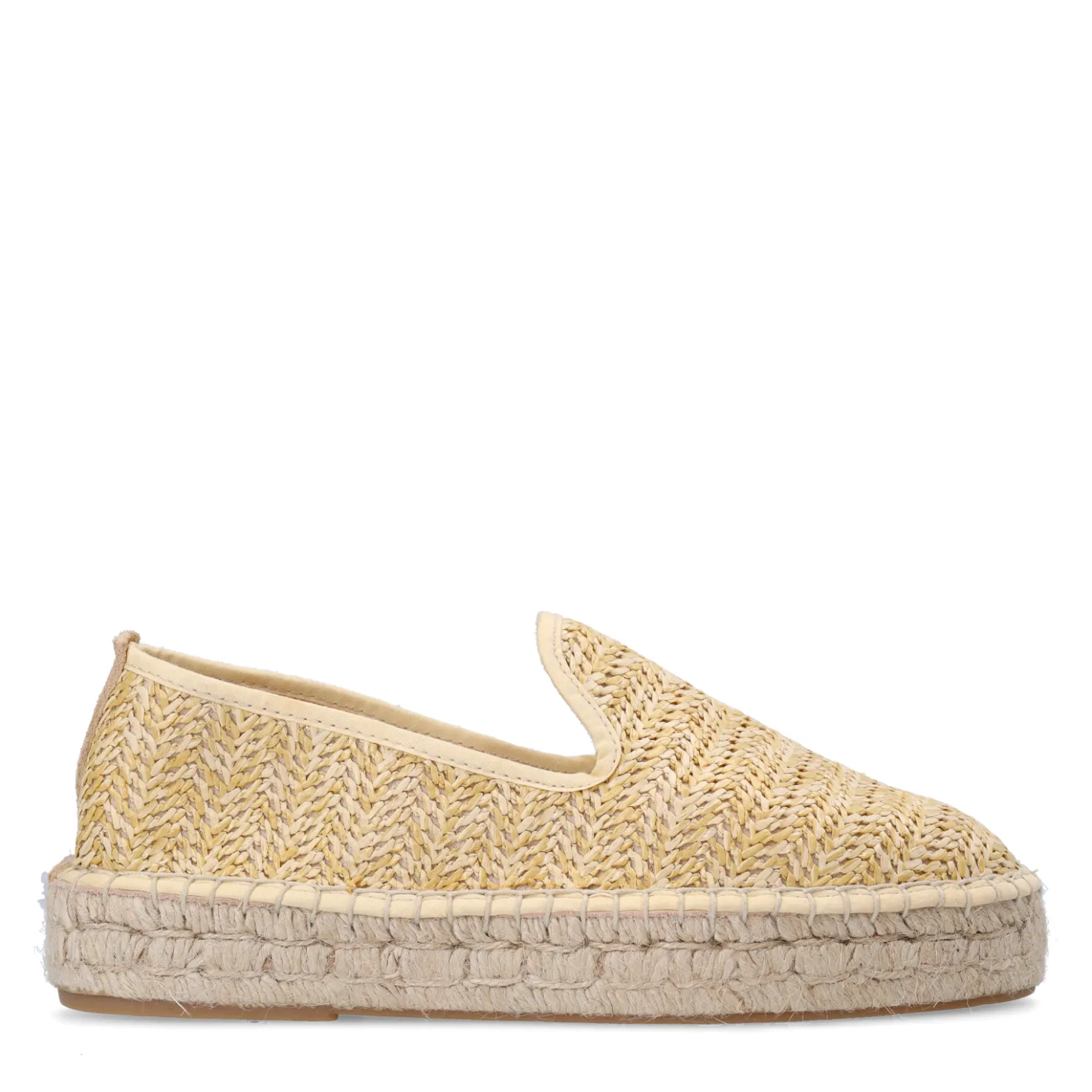 Beige raffia espadrilles