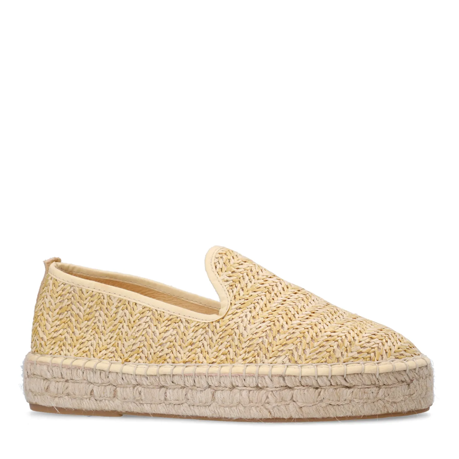 Beige raffia espadrilles