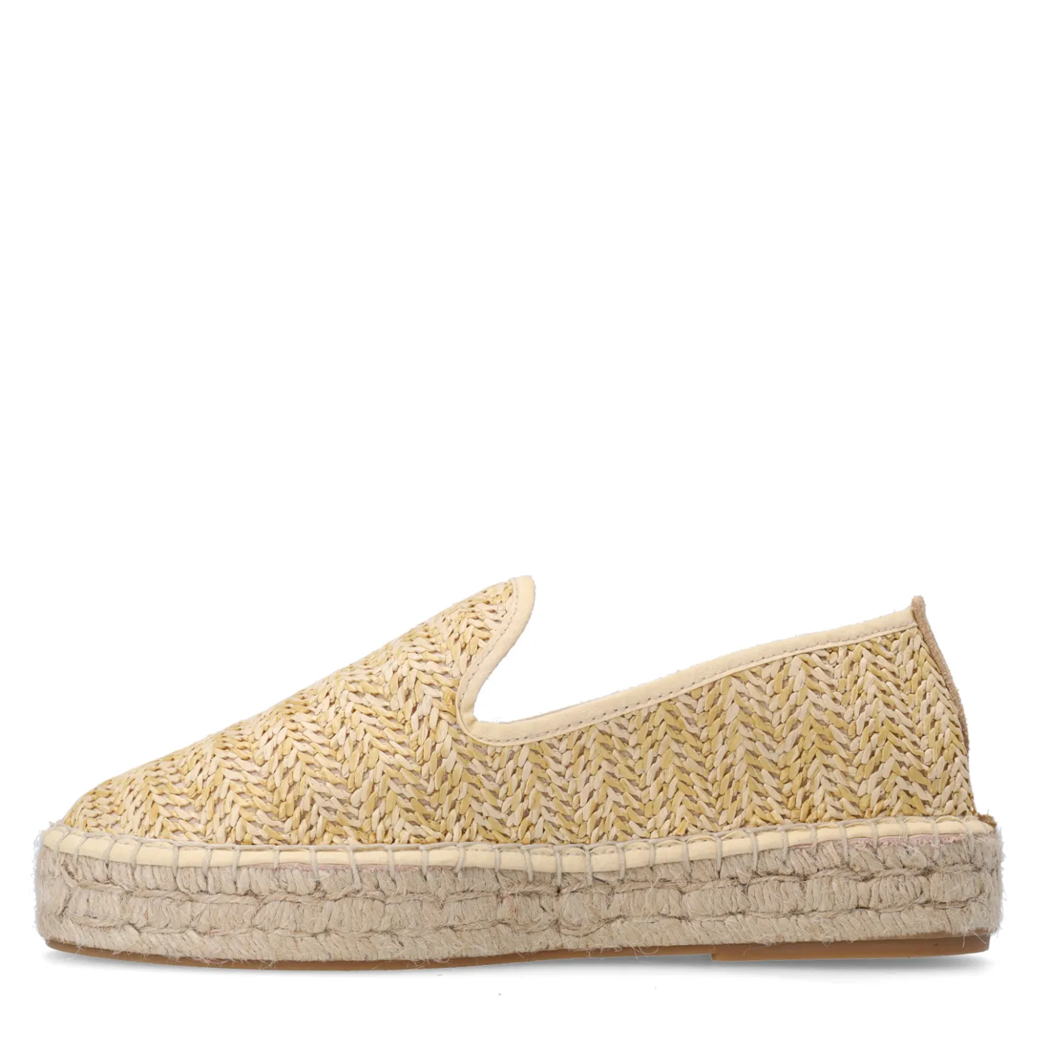 Beige raffia espadrilles