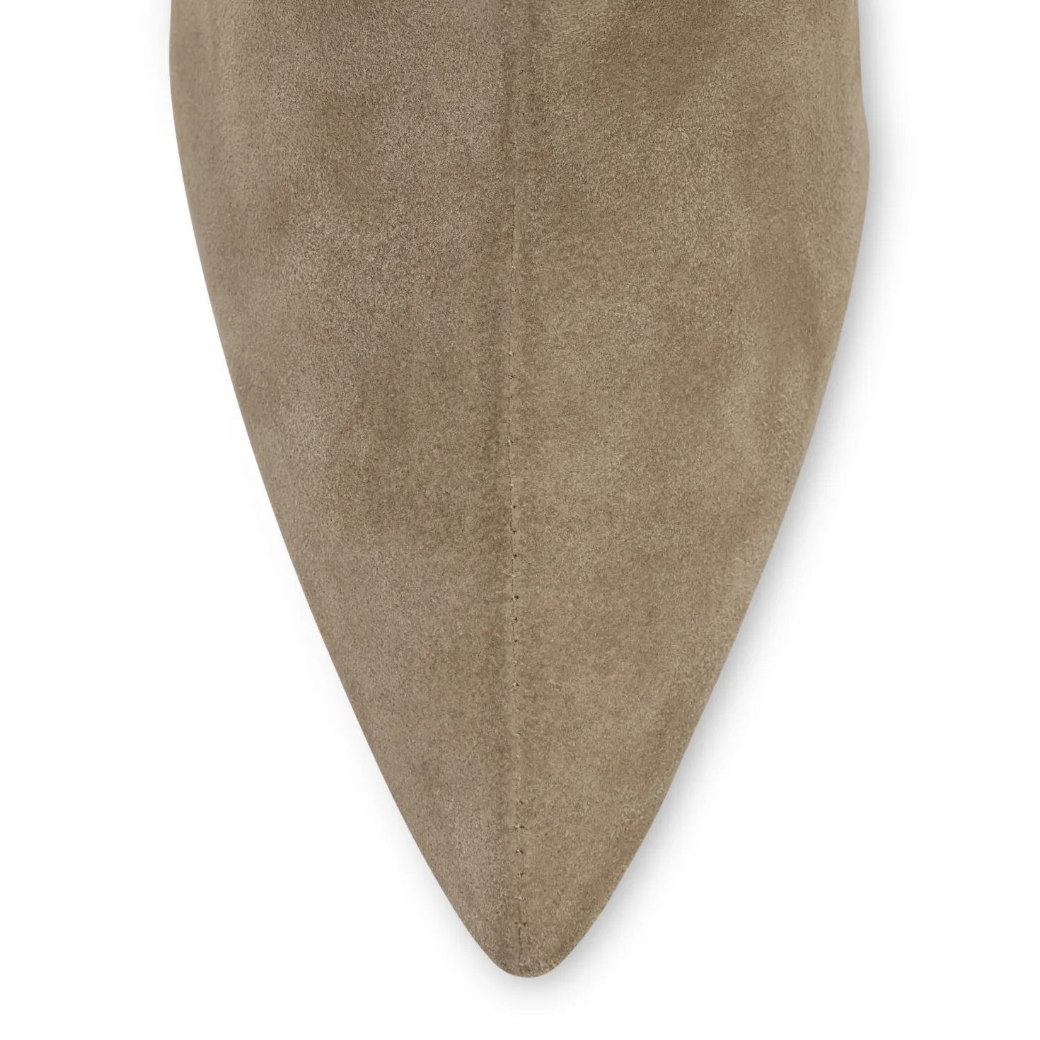 Beige suède hoge laarzen