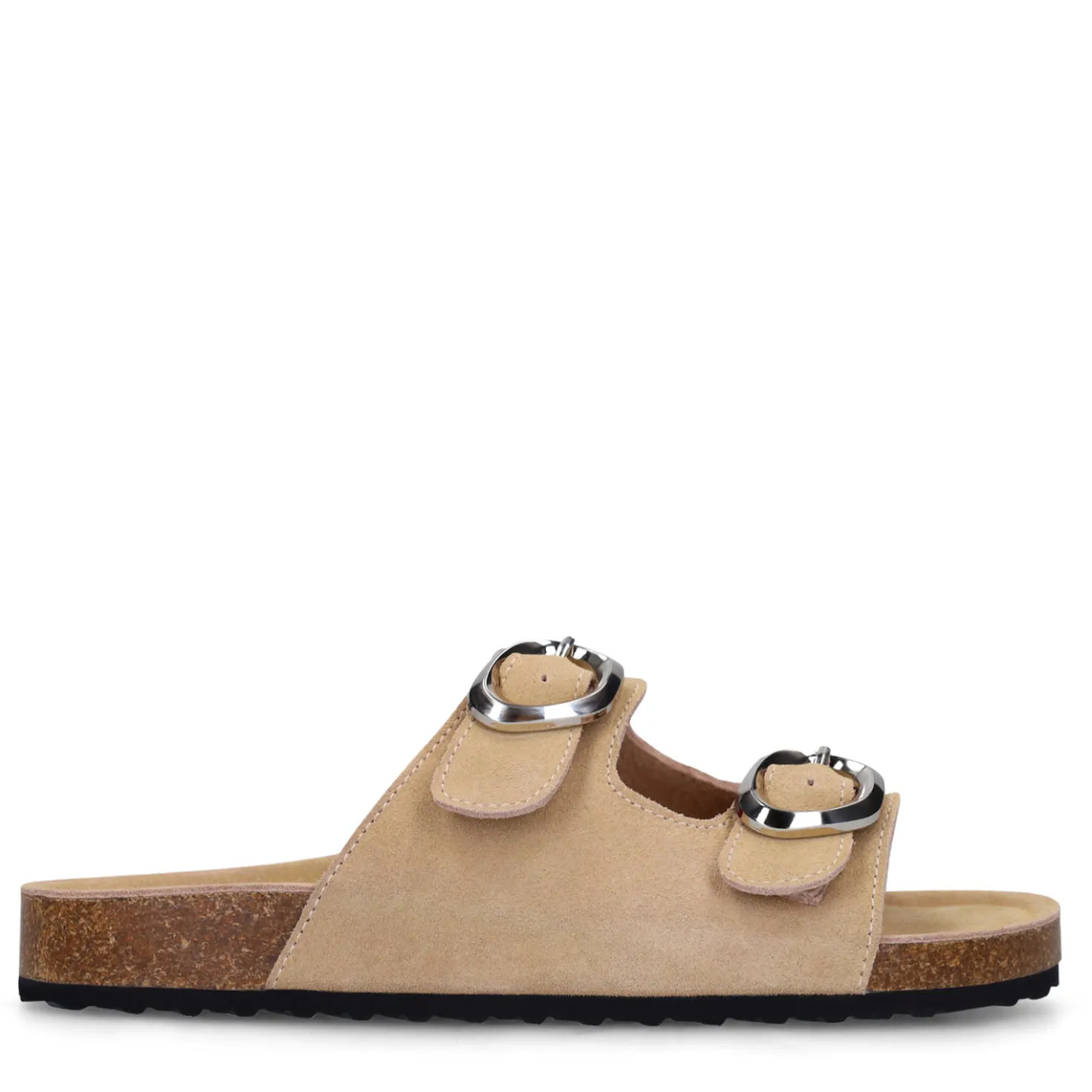 Beige suède slippers