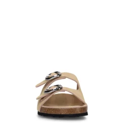 Beige suède slippers