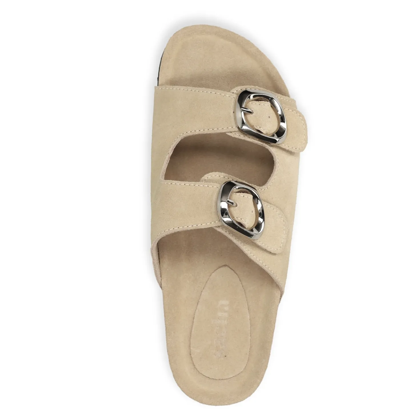 Beige suède slippers