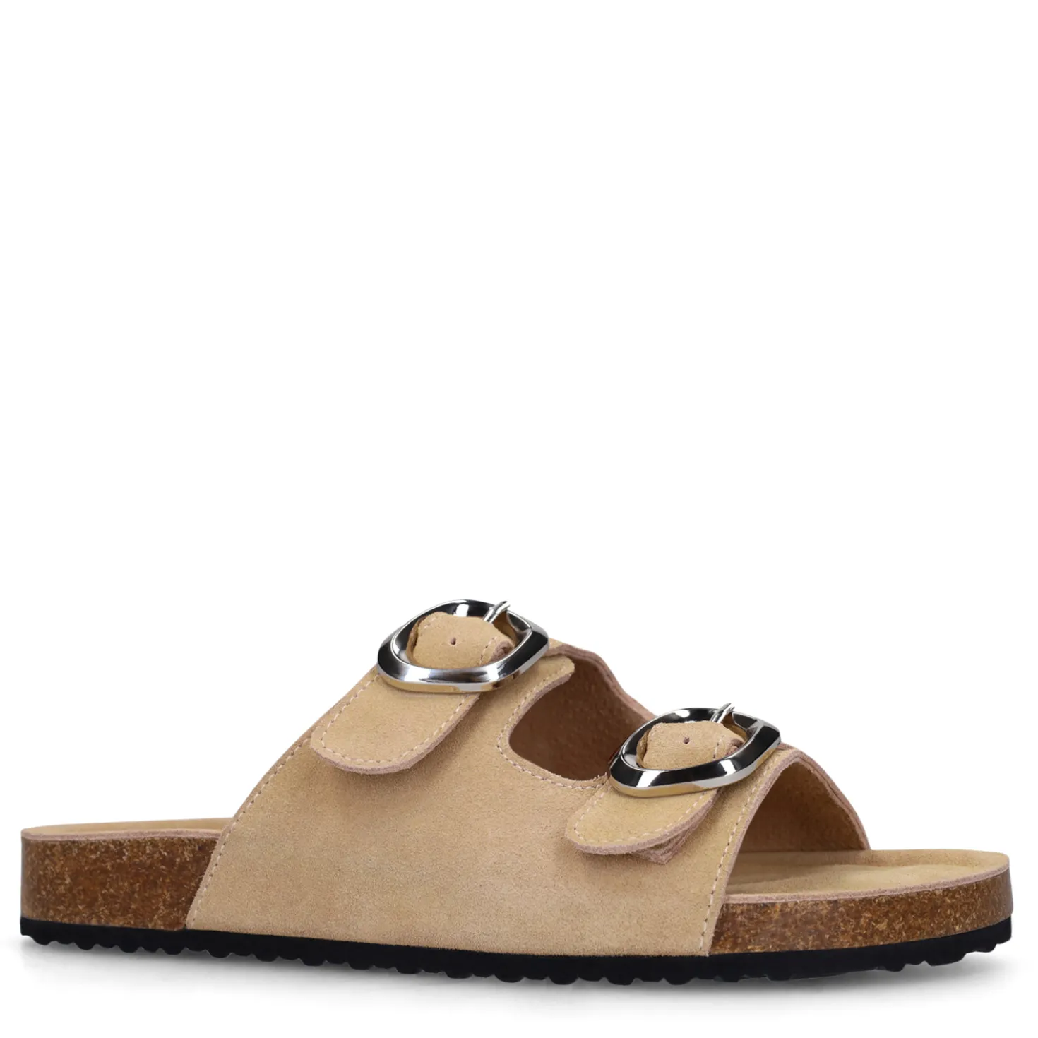 Beige suède slippers