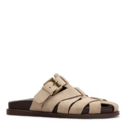 Beige suède slippers