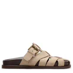 Beige suède slippers