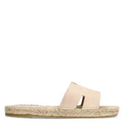 Beige suède slippers