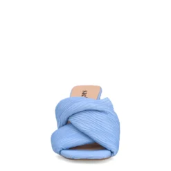 Blauwe muiltjes met hak