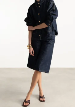 Bordeaux leren slippers met hak