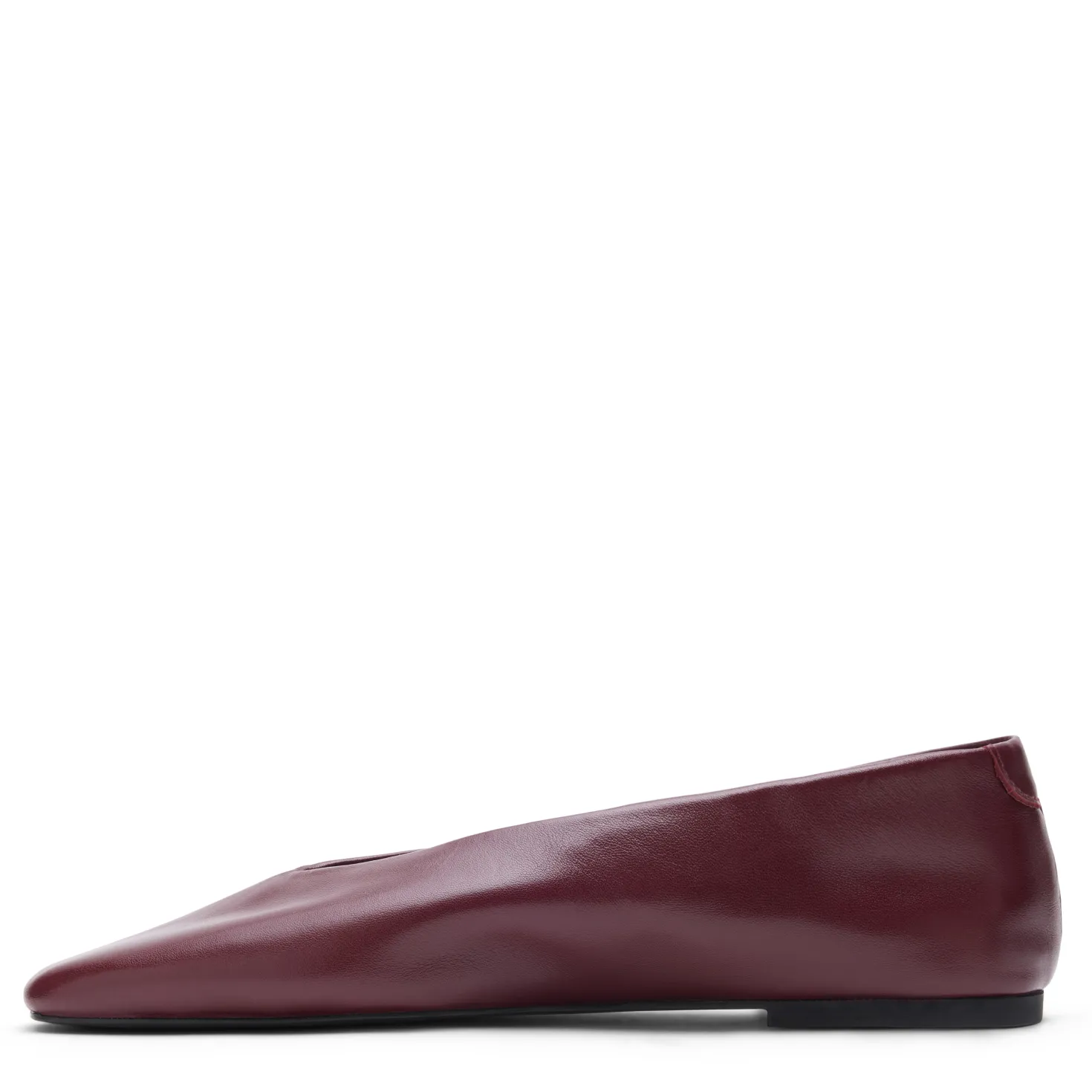 Bordeaux rode leren ballerina's