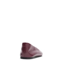Bordeaux rode leren ballerina's