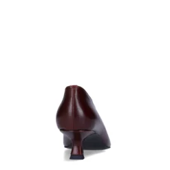 Bordeaux rode leren pumps