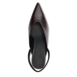 Bordeaux rode slingbacks
