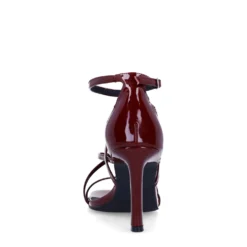Bordeaux sandalen met hak