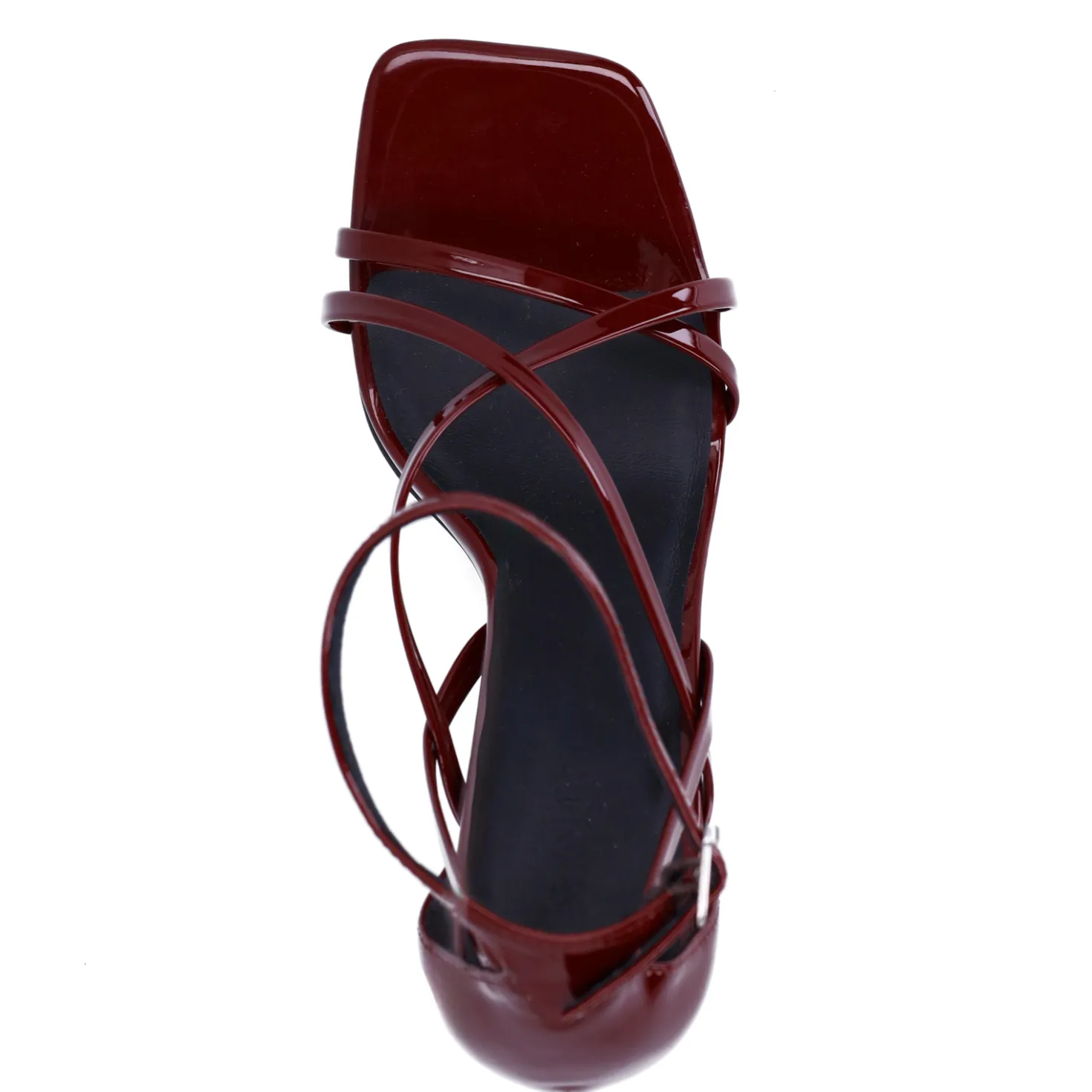 Bordeaux sandalen met hak