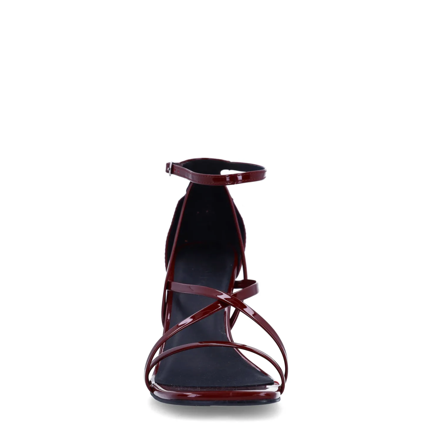 Bordeaux sandalen met hak
