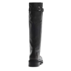 Brownwashed leren buckle biker boots