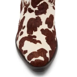 Bruine cow print cowboylaarzen