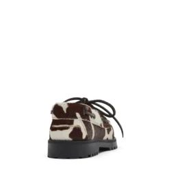 Bruine cow print veterschoenen