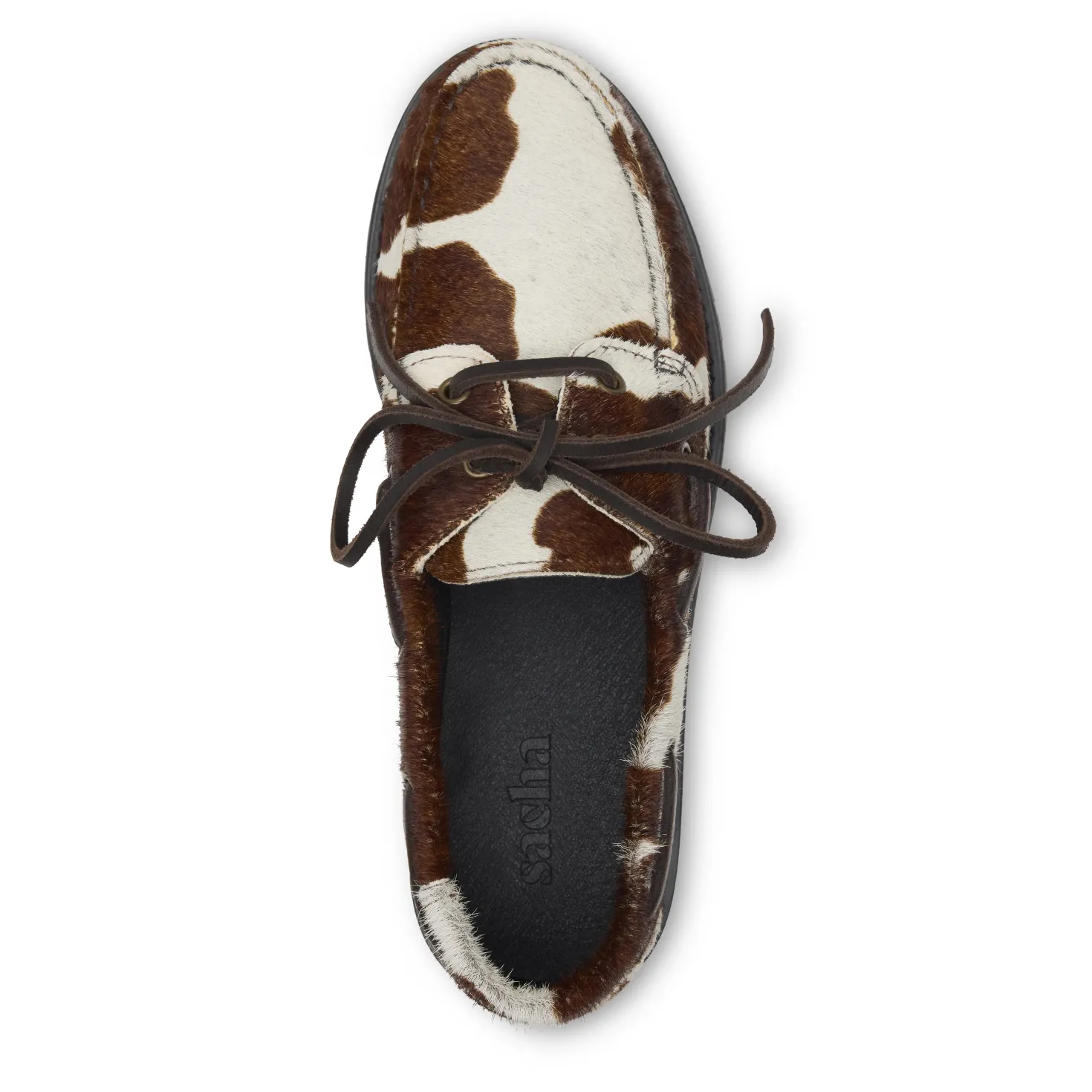 Bruine cow print veterschoenen