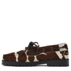 Bruine cow print veterschoenen