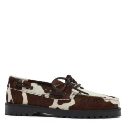 Bruine cow print veterschoenen