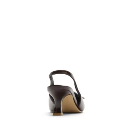 Bruine lak slingbacks