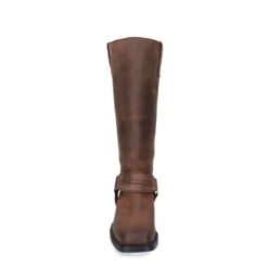 Bruine leren biker boots