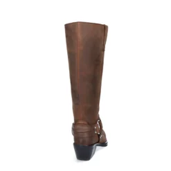 Bruine leren biker boots
