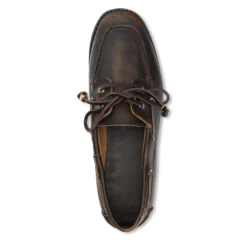 Bruine leren bootschoenen