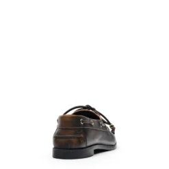 Bruine leren bootschoenen