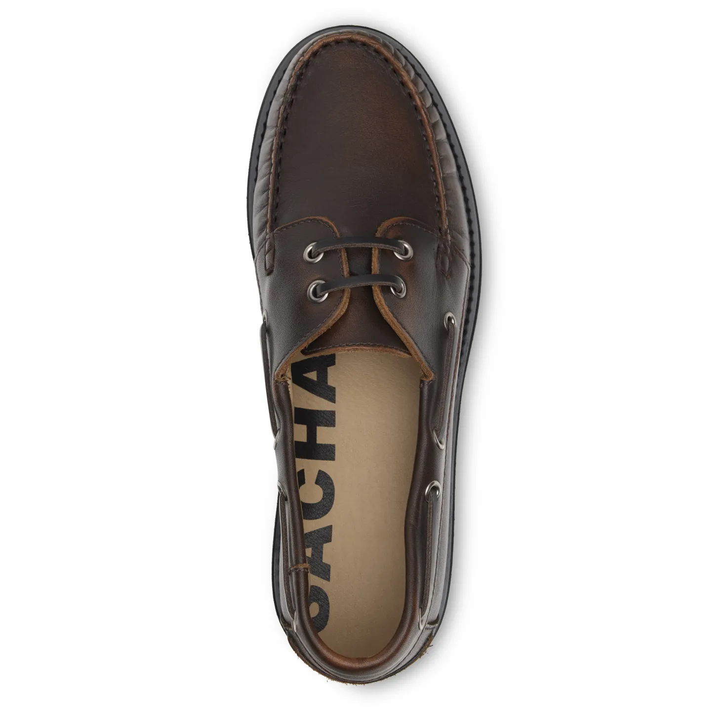 Bruine leren bootschoenen