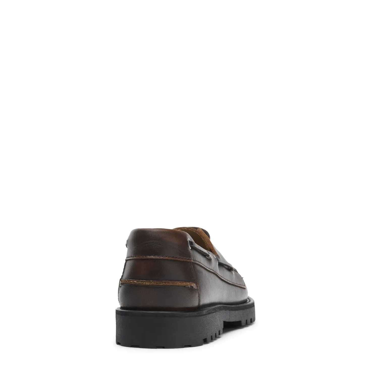 Bruine leren bootschoenen