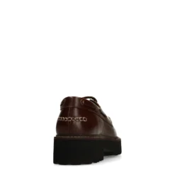 Bruine leren bootschoenen
