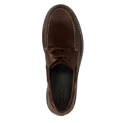 Bruine leren bootschoenen