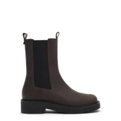 Bruine leren chelsea boots