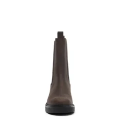 Bruine leren chelsea boots