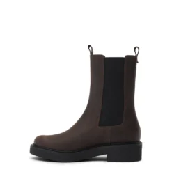 Bruine leren chelsea boots