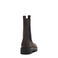 Bruine leren chelsea boots
