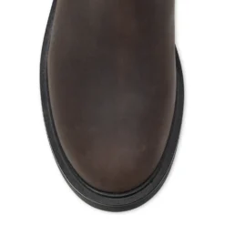 Bruine leren chelsea boots