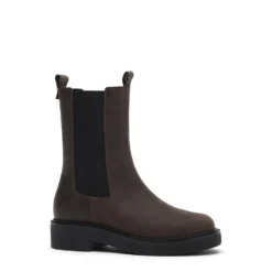 Bruine leren chelsea boots