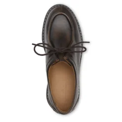 Bruine leren veterschoenen