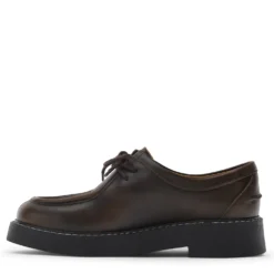 Bruine leren veterschoenen