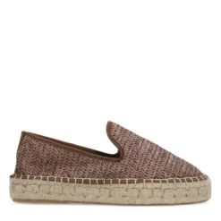 Bruine raffia espadrilles