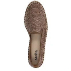 Bruine raffia espadrilles