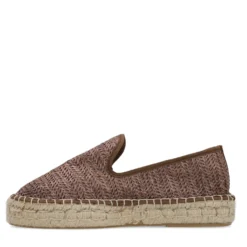 Bruine raffia espadrilles