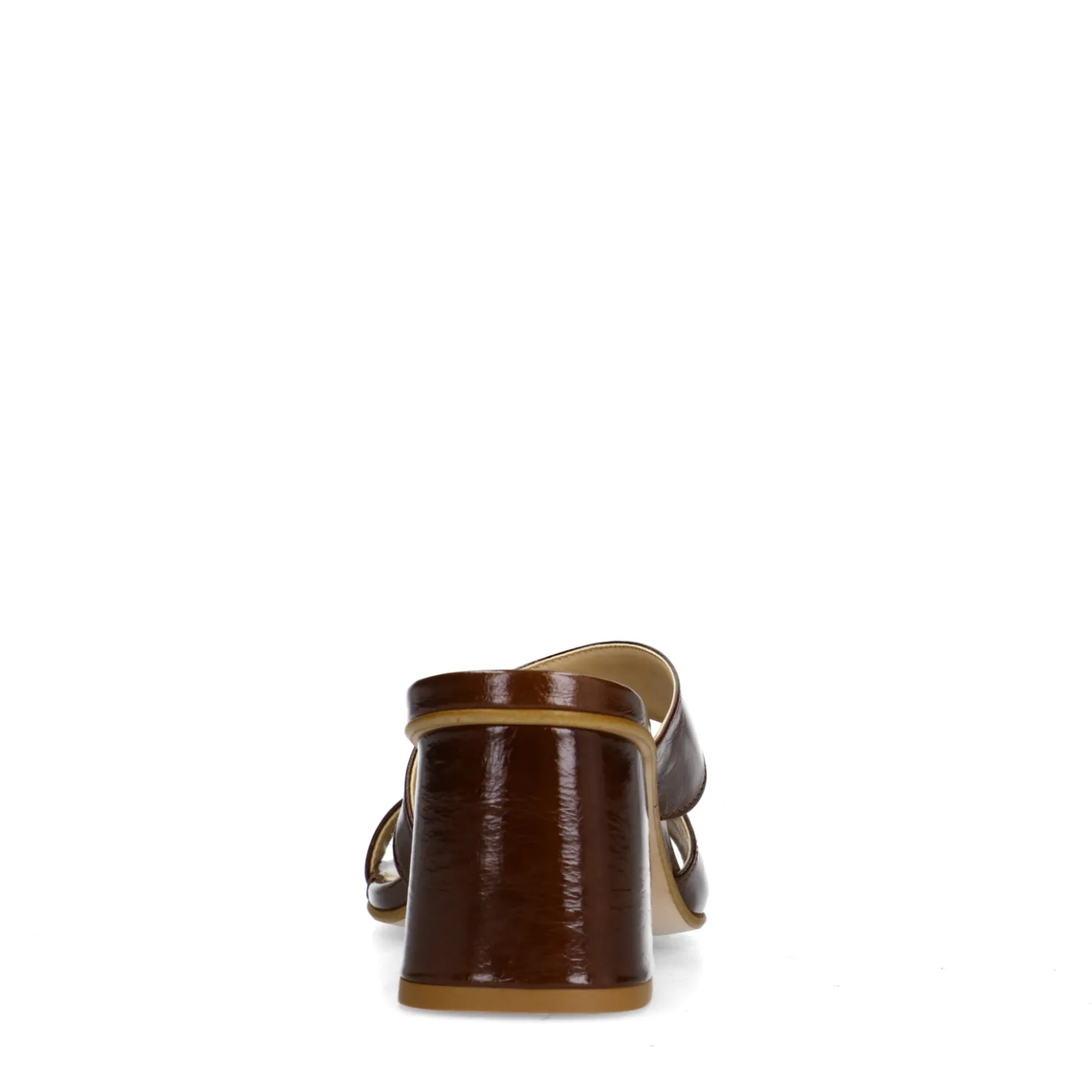 Bruine sandalen met blokhak