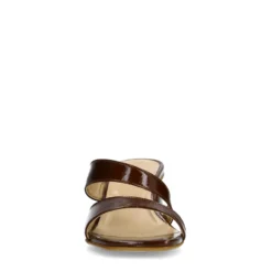 Bruine sandalen met blokhak