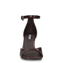 Bruine sandalen met hak